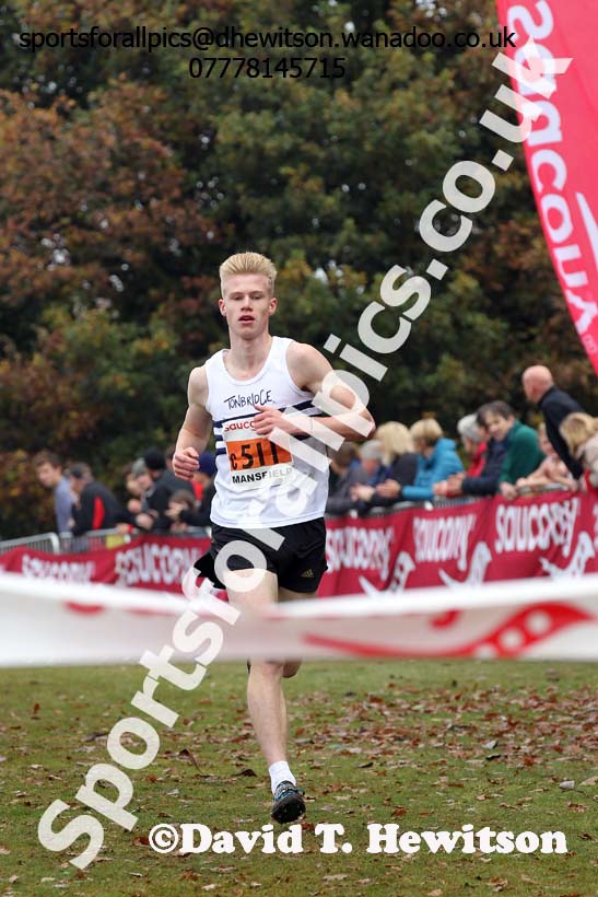 Men under-17s, National Cross Country Relays, Berry Park, Mansfield. Photo: David T. Hewitson/Sports for All Pics